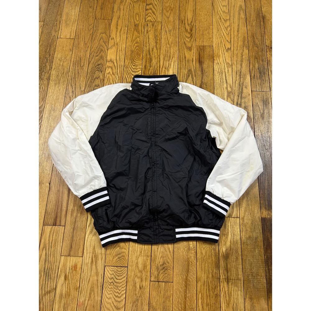 Team 365 Men's L/G Black and White Full Zip‎ Lightweight Jacket